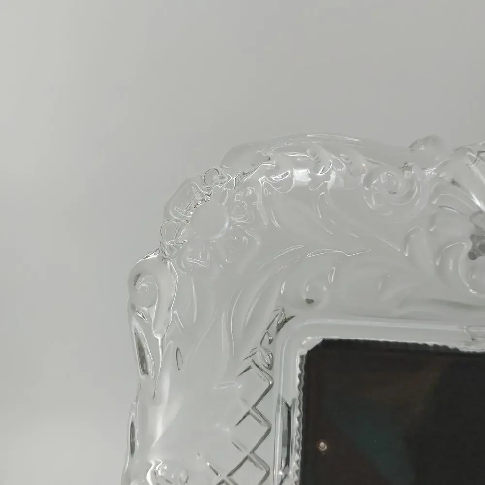 Mikasa Timeless Love 7x9 Wedding Frame Bride Crystal Glass Picture Romantic